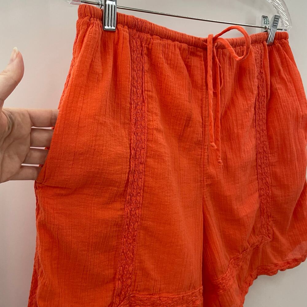 Free People Seaside Shorts Scarlet Ibis Red S - Picture 4 of 8